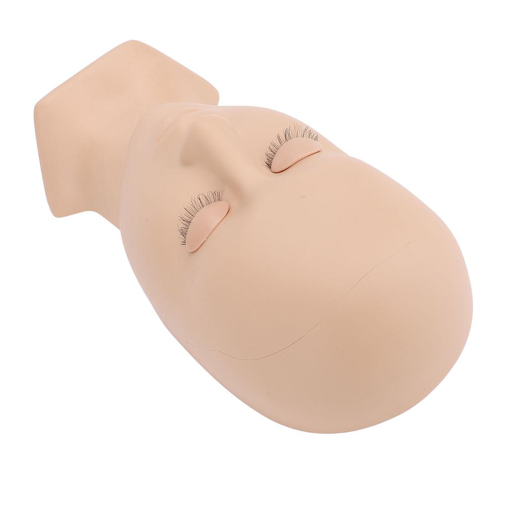 Detachable Single Fold Eyelid Lash Mannequin Head Silicone Eyelash Training Model for Makeup Practic