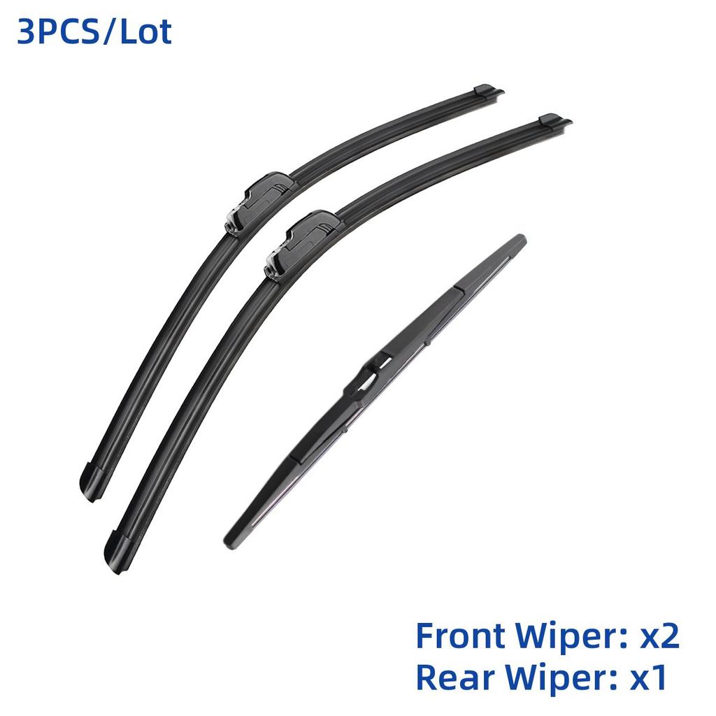 3PCS für Chevrolet Cruze Hatchback J300 2008-2014 24" 18" 14" vorne hinten Wischerblätter Windschutzscheibe Windschutzscheibe Fensterschneider Zubehör 2012 2013 2014