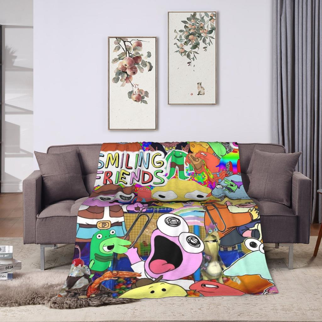 Smiling Friend Games Blanket Quality Warm Soft  Throw Blanket Spring Travel Office Home Decor Novelty Bedspread