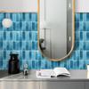10 Piezas Pegatinas de Pared Mosaico Planas Sencillas Ladrillo de Imitación Decoración de Dormitorio Impermeables Autoadhesivas Papel Tapiz de Azulejo Decoración de Armario de Cocina