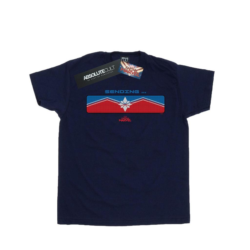 Marvel Boys Captain Marvel Sending T-Shirt