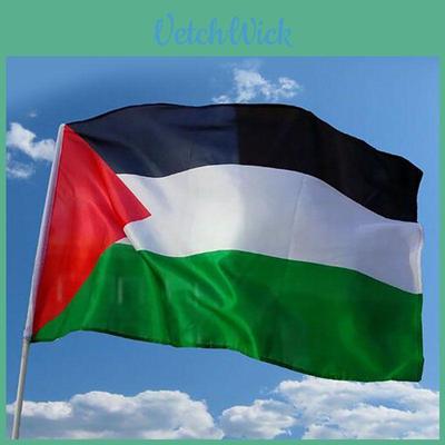 Bandera Palestina 150x90cm Grande Poliéster Libertad Gaza Festival Palestino Decoración