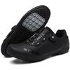All-Season Mountain Road Cycling Shoes Men Women Breathable Rigid Sole Clipless Compatible