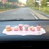 Celebrity Pig Car Ornament: Cute Console Decoration & Air Freshener Holder