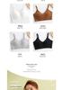 All-in-One Cotton Sports Bra Tank: Sweat-Wicking, Push-Up, Beautiful Back Design, Padded Bandeau, Anti-Exposure Base Layer