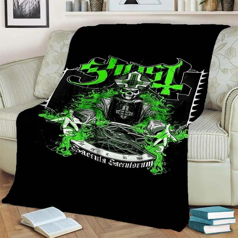 

3D фланелевое одеяло с рисунком призрака, модное теплое и легкое одеяло для гостиной, спальни, дивана-кровати для пикника, одеяло 30x40inch