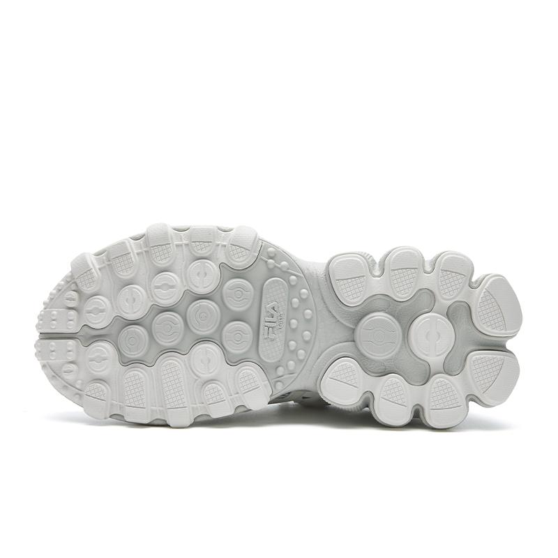 FILA PILA Slip Resistant, Breathable, And Lightweight Low top Chunky Sneakers Women's Rain Mist Gray F12W622132FNC