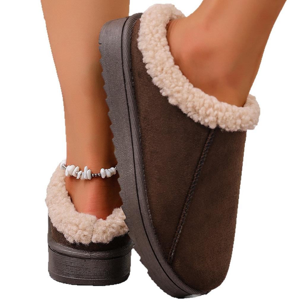 Fashion 2025 New Fashion Women Fluffy Slippers for Autumn and Winter Indoor EVA Thick Sole Anti-Slip and Warm Unisex Slippers for Winter