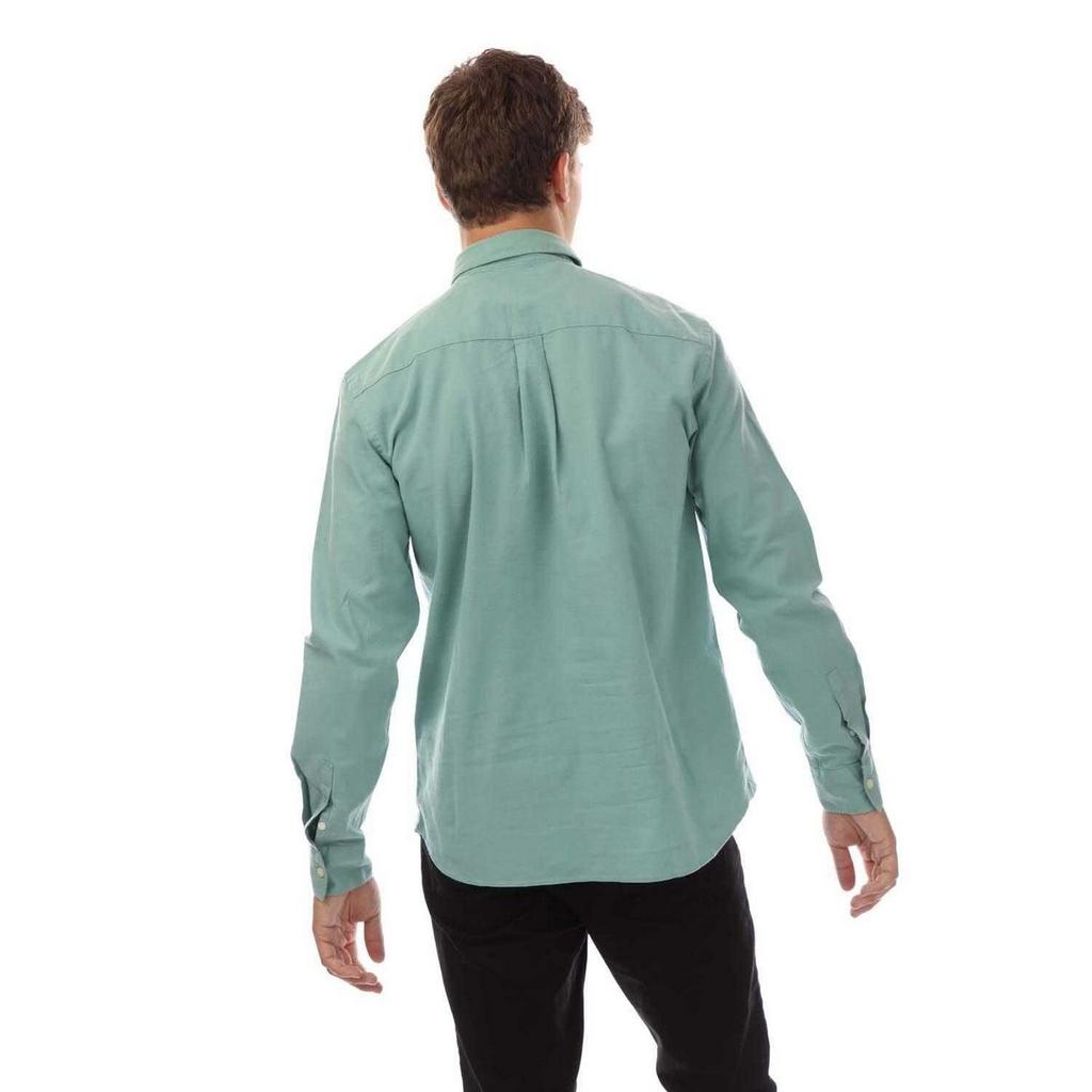 Lyle & Scott Herren Baumwollleinen Button-Down Hemd