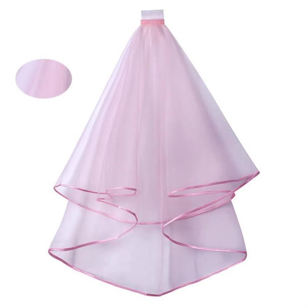 2 Tiers Bridal Veil Double Mesh Bride Headpiece Elegant Wedding Veil  Wedding