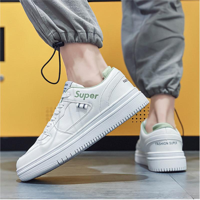 Low-cut White Skateboard Shoes Platform Sneakers Men Casual Sports Shoes Outdoor Comfortable Men's Board Shoes Brand Trainers