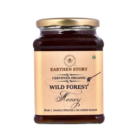Earthen Story Certified Organic Wild Forest Honey 1 kg | NMR Tested & Lab Tested for 290+ Pesticides | Certified Organic (NPOP) 1KG