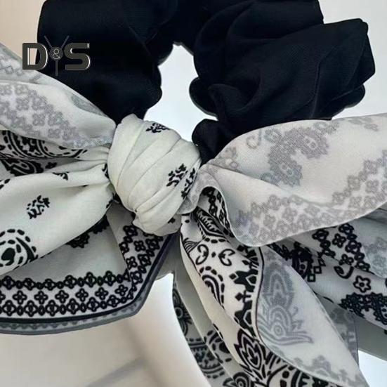 Women Bow Hair Claw Clips Double-sided Cashew Nut Pattern Hair Clip Large Bowknot Hairpins Barrettes for Long Short Hair Accessories