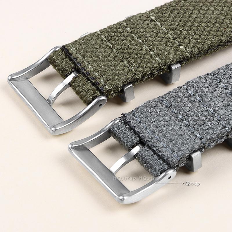 20mm 22mm Baumwoll-Nylon-Uhrenarmband für Casio Herren Militär-Sportband Gewebtes Canvas-Gewebeband für Seiko Schnellverschluss-Armband