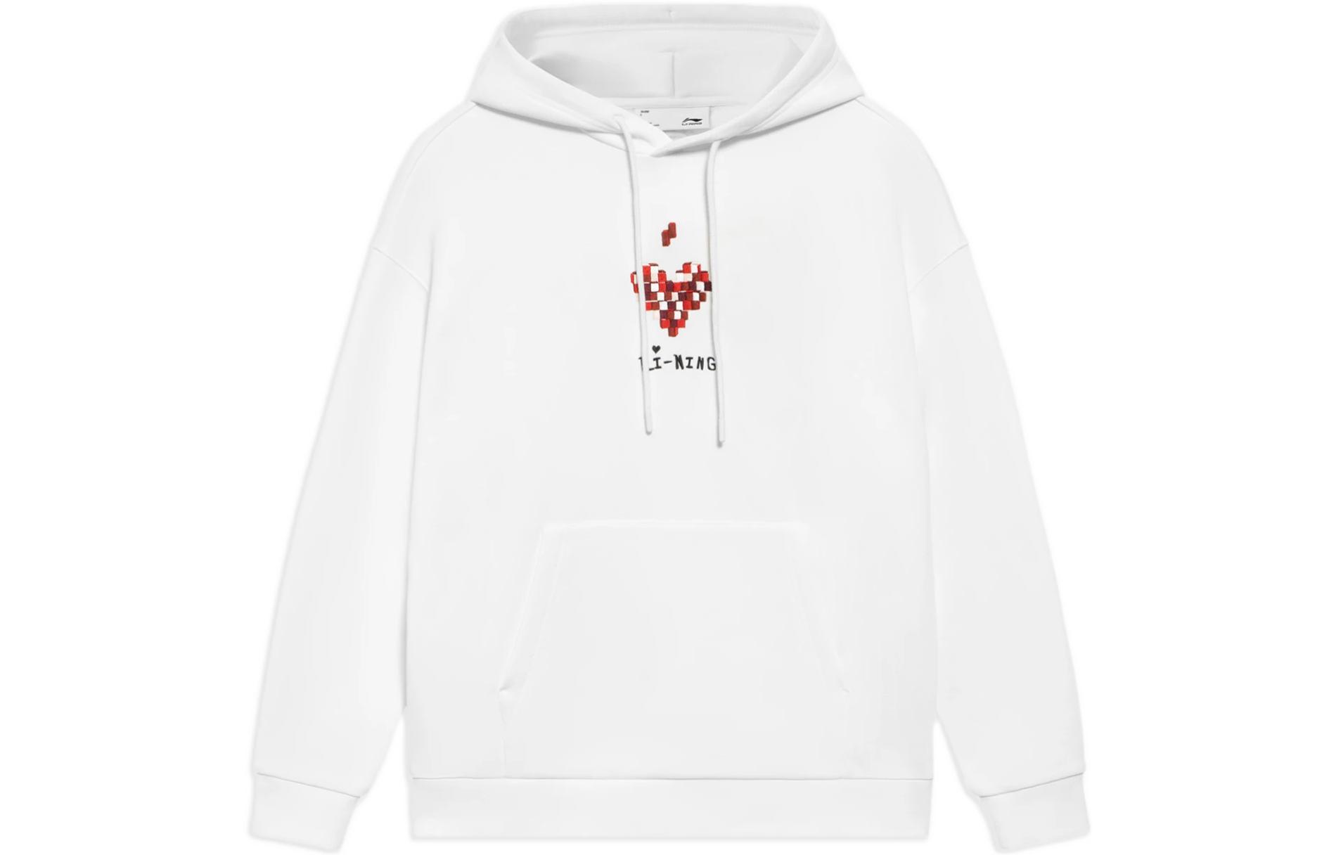 Свитшот унисекс из коллекции спортивной моды Li Ning Белый AWDS593-1 XXXL