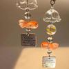 Fantasy Goldfish Wind Chime Phone Case Card Holder, Accessory, CCD Camera Hanging Ornament, DIY Creative Handmade Hanging Cord