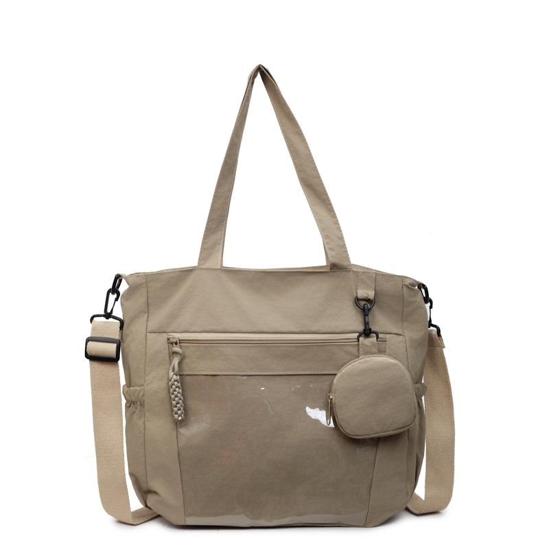 Student Book Bag Lightweight Shoulder Bag Women's Commuter Tote Bag Large Capacity Crossbody Bag