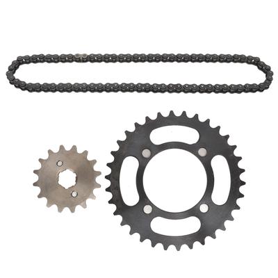 420 Chain Sprocket Set Steel 16T Front Engine Sprocket 34T Rear Sprocket with 60 Links Chain for