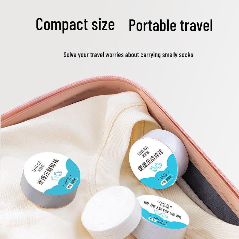 Unisex Summer Low-Cut Compression Socks: Breathable, Anti-Slip, Disposable (6 Pairs, White)