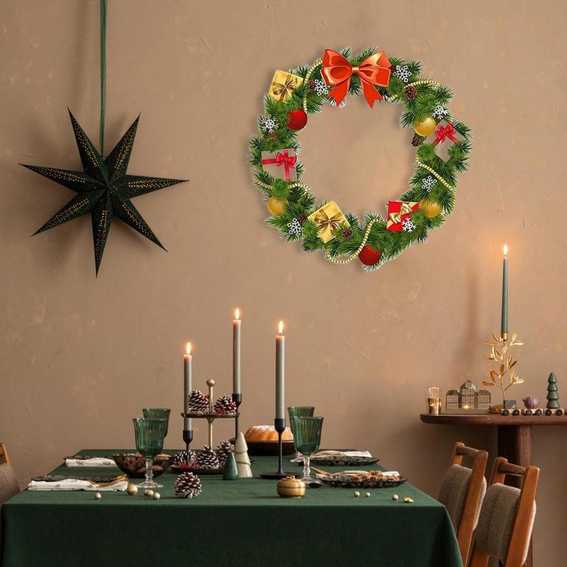 Kreative Eisenkunst Blumenkranzringe Stern Herz Rund Grün Metall Floraler Reifen für Valentinstag Gartendekorationszubehör