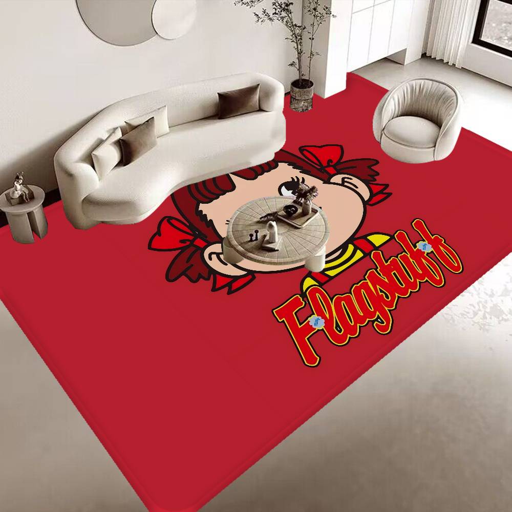 CUTE M-Milky P-Peko-chan Floor Mat Cheaper Anti-slip Modern Living Room Balcony Printed Bedside Mats