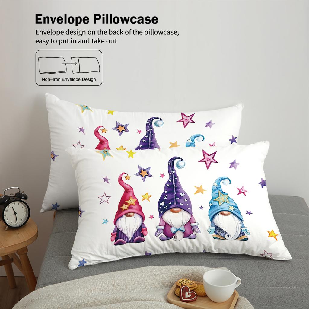 3pcs Merry Christmas themed, Santa Claus pattern bedding set, for teenagers and adult's bedroom, a fun Christmas gift