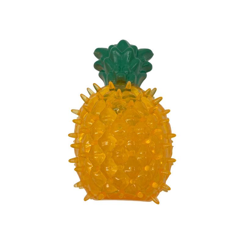 Water-Filled Freezable Pineapple Dog Toy: Sounding, Chewable, Cooling & Easy-to-Wash Summer Pet Toy