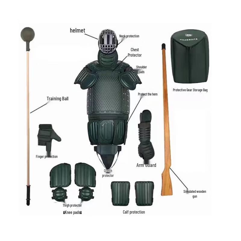 Dhunzhu Combat  Grappling Training Protective Gear Set (11-piece) Standard