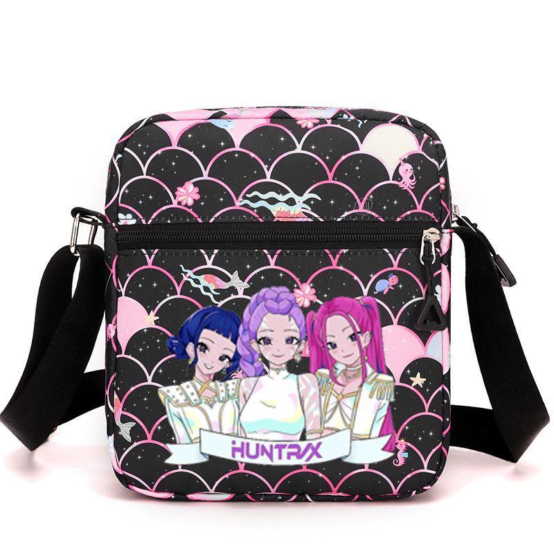 Neue koreanische Kpop Dämonenjägerin Girlgroup Umfeld Bedruckte Umhängetasche Messenger Bag Schultasche Niedlich Große Kapazität