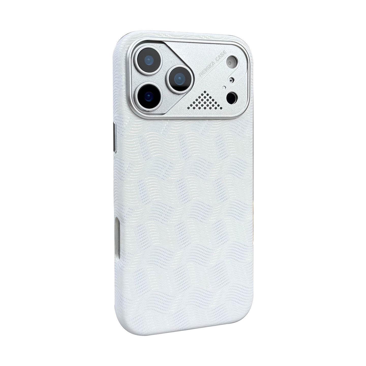 iPhone 17 Pro Max Wave Pattern Leather Magnetic Case & iPhone 16/15 Leather Protective Case iPhone 15 Pro Max