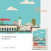 Shanghai Tokyo Seoul Newcastle Cityscape Poster and Print Nordic City View Canvas Painting Color Picture Living Room Home Decor