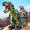 Cartoon Electronic Dinosaur Shape Walking Toy Children Interactive Educational Moving Infant Gift Doll with Sounds  brown