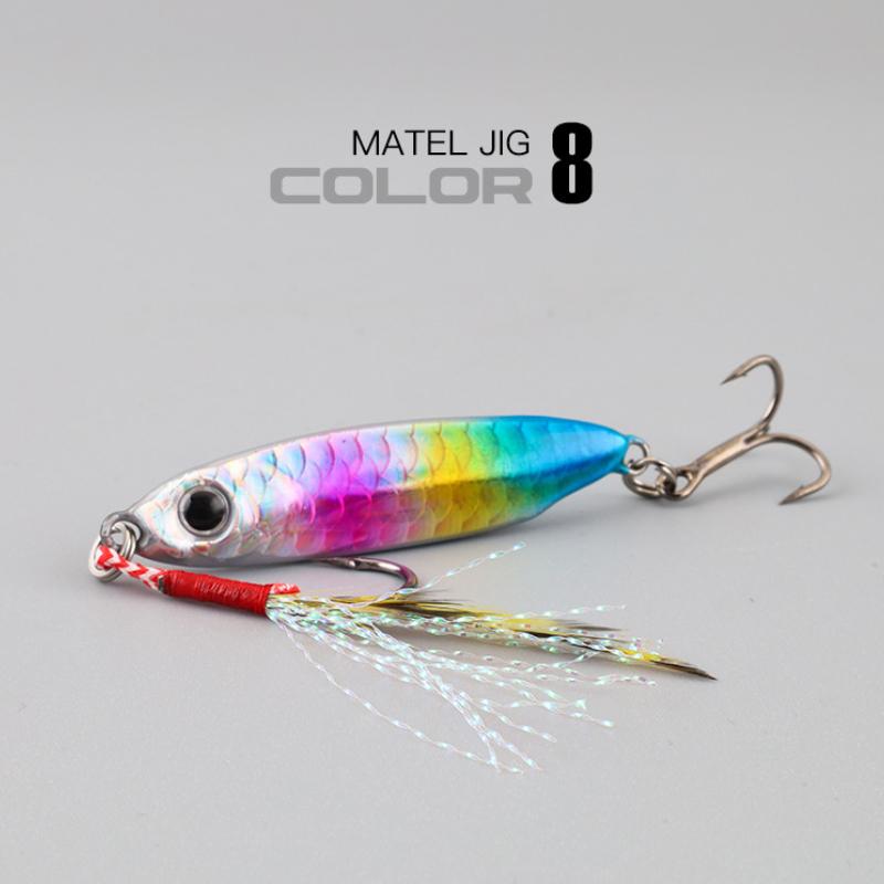 Micro Metal Jig 7G 10G 15G 20G 25G 30G Shore Casting Jigging Lure Shore Casting Saltwater  Fishing Lure Bit Artificial Bait