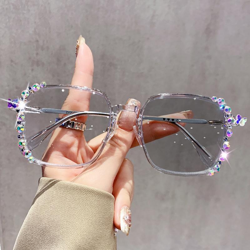 Gioielli di Diamanti Stile Alla Moda Occhiali per Miopia Cambia Colore Cambia Colore con Sensazione di Alta Gamma 6079-1