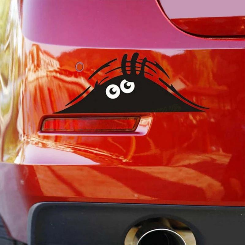 Car Sticker Dune Strange Scratch Car Sticker Funny Peeking Monster 3D Big Eyes For Ford Hyundai Bmw Toyota Mazda Car Accessories