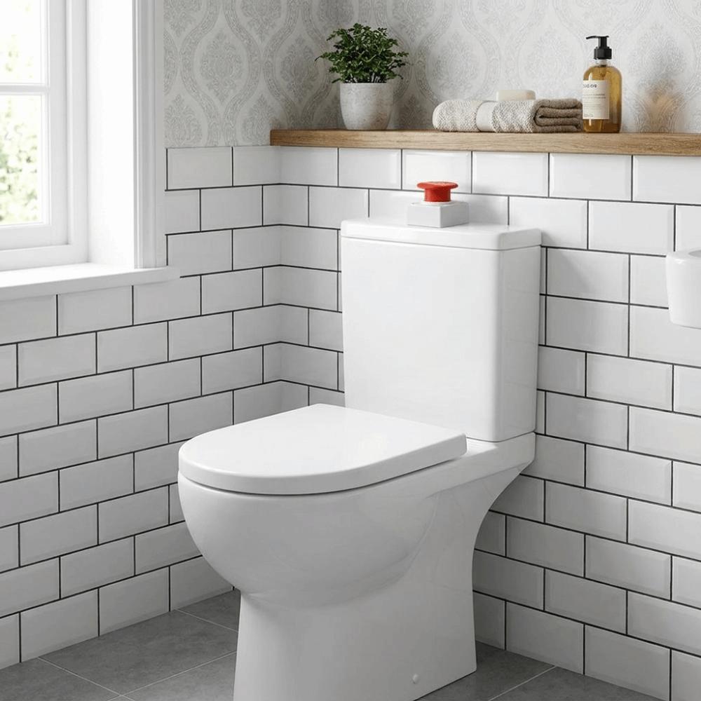 Distinctive Eye-Catching Toilet Tank Press Button Rocket Launch Shaped Button Home Use