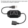 Uxcell LED Strip Dimmer 5V DC USB Buchse auf Stecker Verlängerungskabel mit Drehschalter-Controller für LED-Streifen Schwarz Schalter, Lichter,