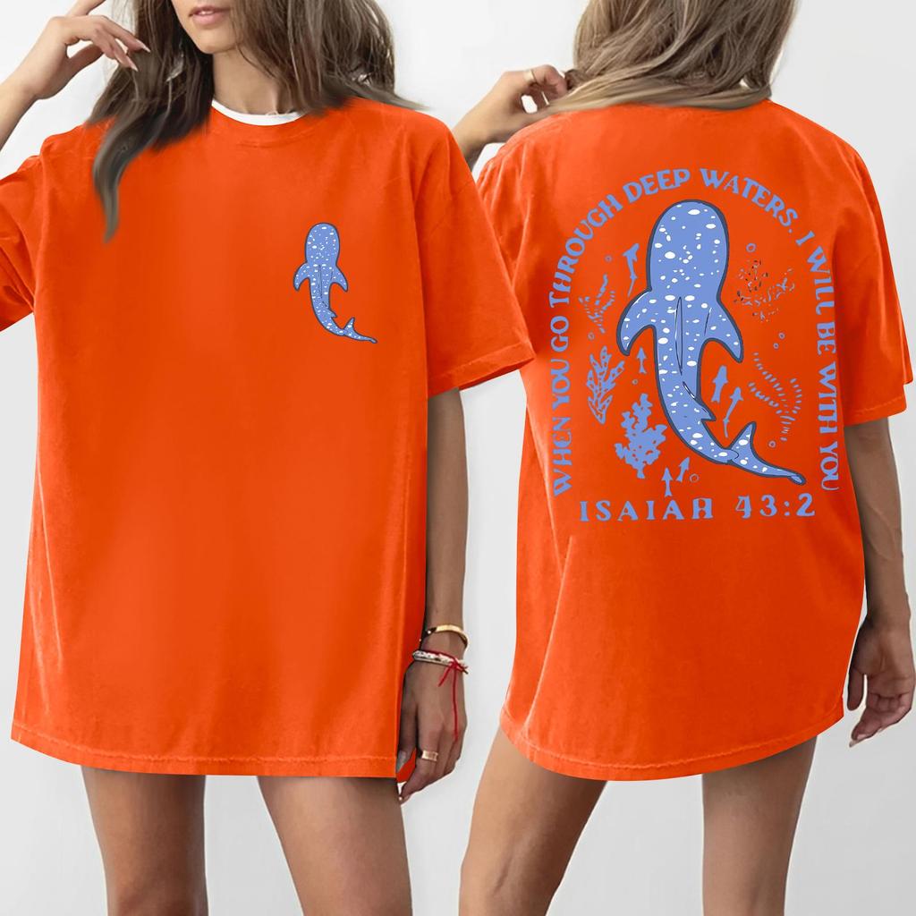 Women's Round Neck Printed Short-sleeved T-shirt Top