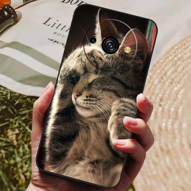 Fundas Para Oukitel C59 Pro Funda Blanda Estampado de Gato Lindo Funda de Silicona para Oukitel C59 Pro Funda Oukitel C59Pro Funda Protectora Completa