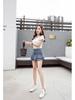 2023 Summer High-Waist Ruffled Denim Skirt Shorts for Petite Women: Sweet & Slimming
