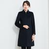 Trolman Professional Mid-length Navy Wool Blend Coat