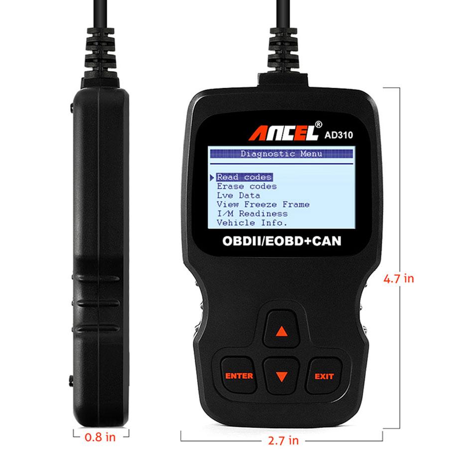 Ancel AD310 Car Full OBD2 Diagnostic Tools OBD 2 Automotive Professional Code Reader Scanner Check Engine Auto OBD Ll Scanner
