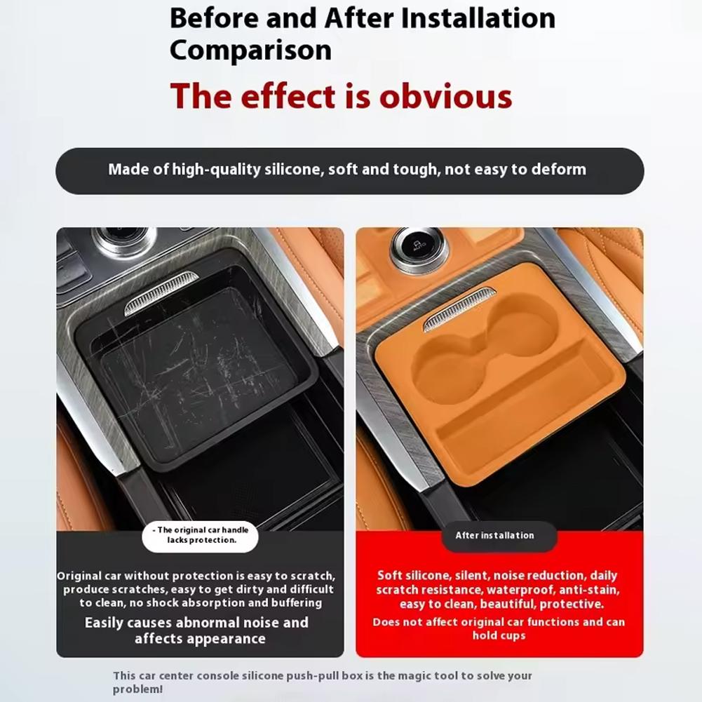 Car Armrest Pad Cover For GMV Tank500hi4z/t Central Control Push-pull Box Cup Holder Tray Car Interior Accessories Dropshipping