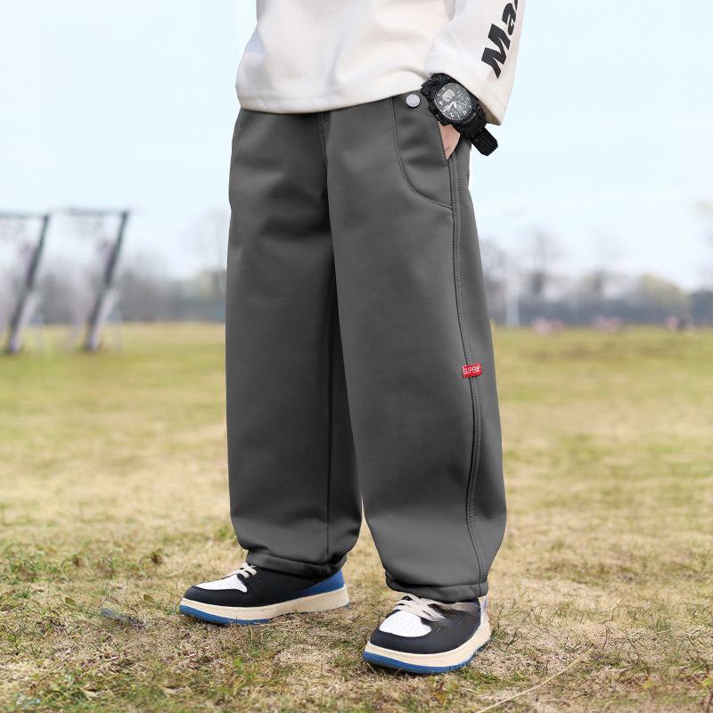 

Детские брюки Модные брюки для мальчиков Весна и осень Новые водонепроницаемые спортивные брюки для детей среднего и большого размера 170 [Recommended 155-165 height within 47.5kg]