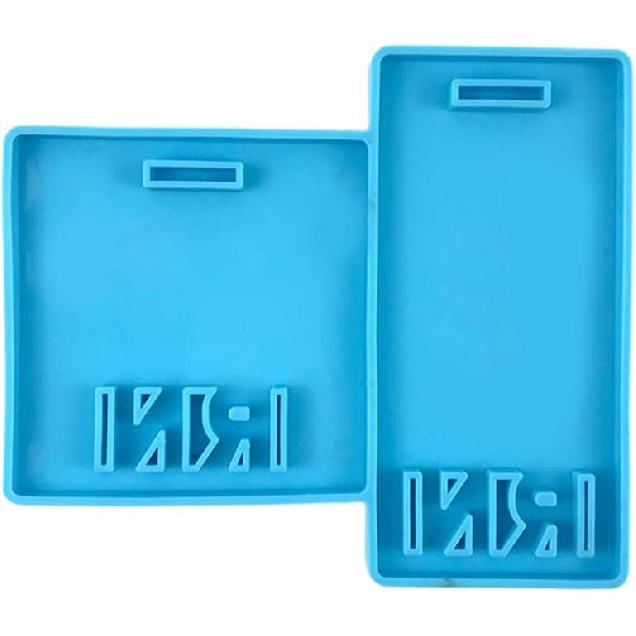 LPN Resin Mold for Keychain Badge Reel RN Nurse Name Tag Silicone Epoxy Mould Vertical Buddies Mold, 20211007052