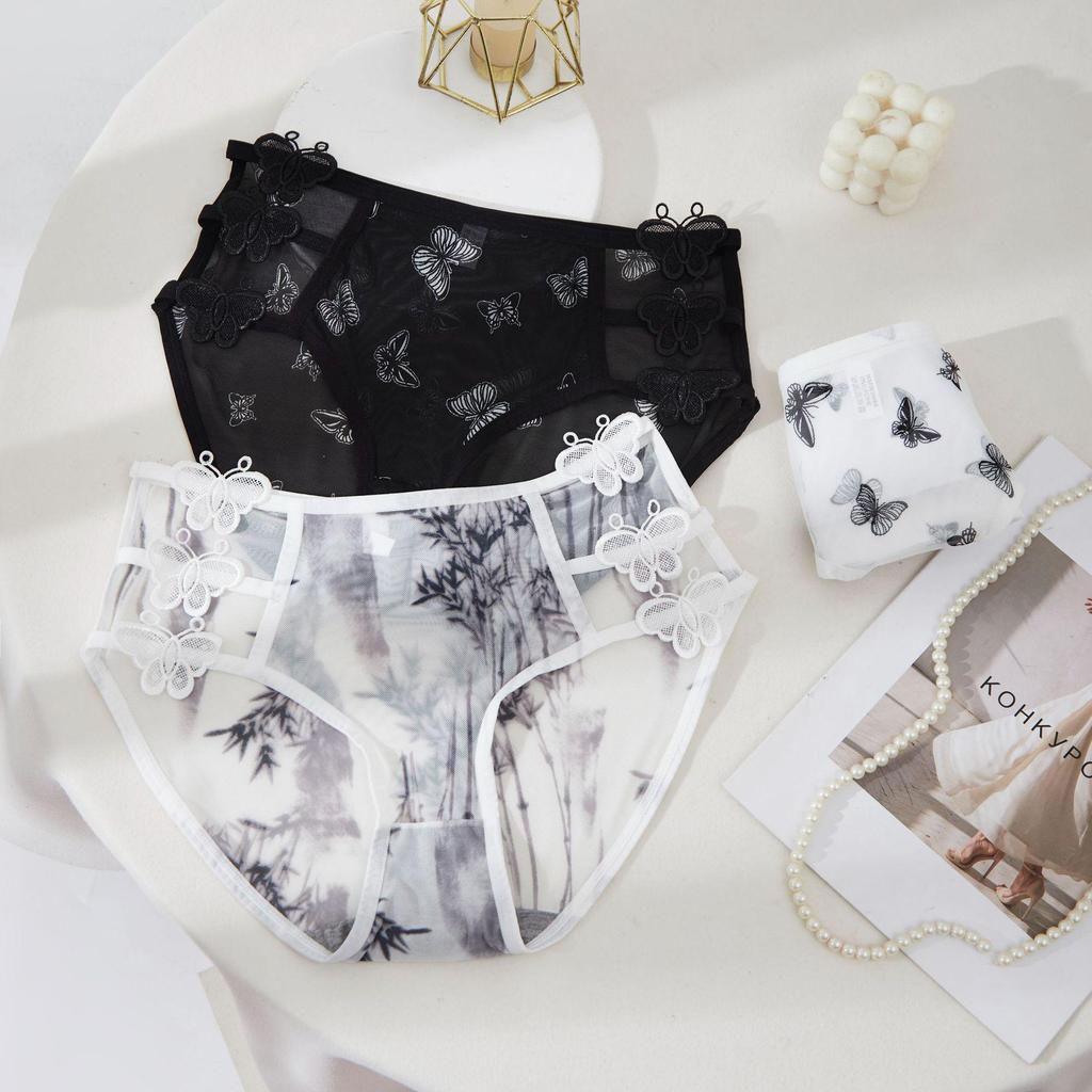Spitze Hüftslips Nahtlos Antibakteriell Baumwolle - Bequeme Damenslips in Übergröße