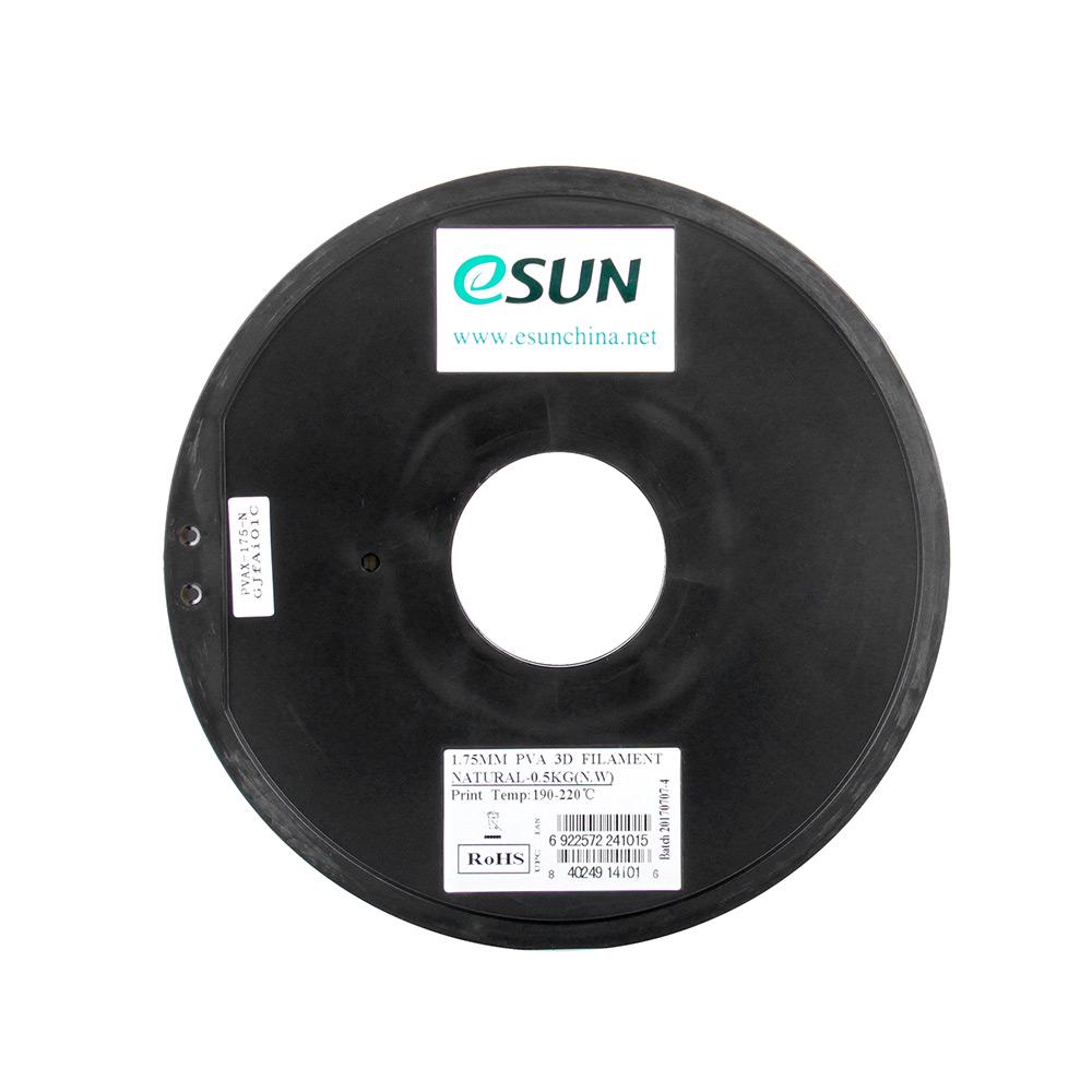 eSUN PVA 1.75mm 3D Printers Filament 0.5kg(1.1lb) Spool Water soluble Consumables Natural Material Refills
