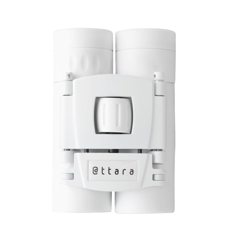 atRise Binoculars in 10 Cute 8x Opera Glasses for Live Adjustable Eye and Neck Strap Included [Available Colors] Concerts, Width, Case, (White)