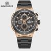 Man Quartz Watch Luxury Luminous Chronograph Wristwatch Stainless Steel Waterproof Men Date Calendar Clock