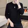 Men's Velvet Slim-Fit Long-Sleeve Sweatshirt for Spring & Autumn